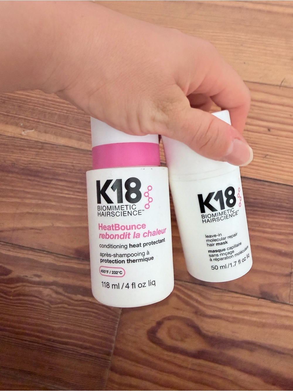K18 Hair Repair + Heat Protectant Bundle